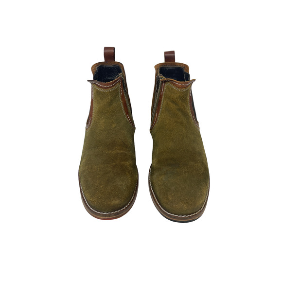 Testosterone Men’s Olive Green Pull On Suede Chelsea Boots size 41 main image 6